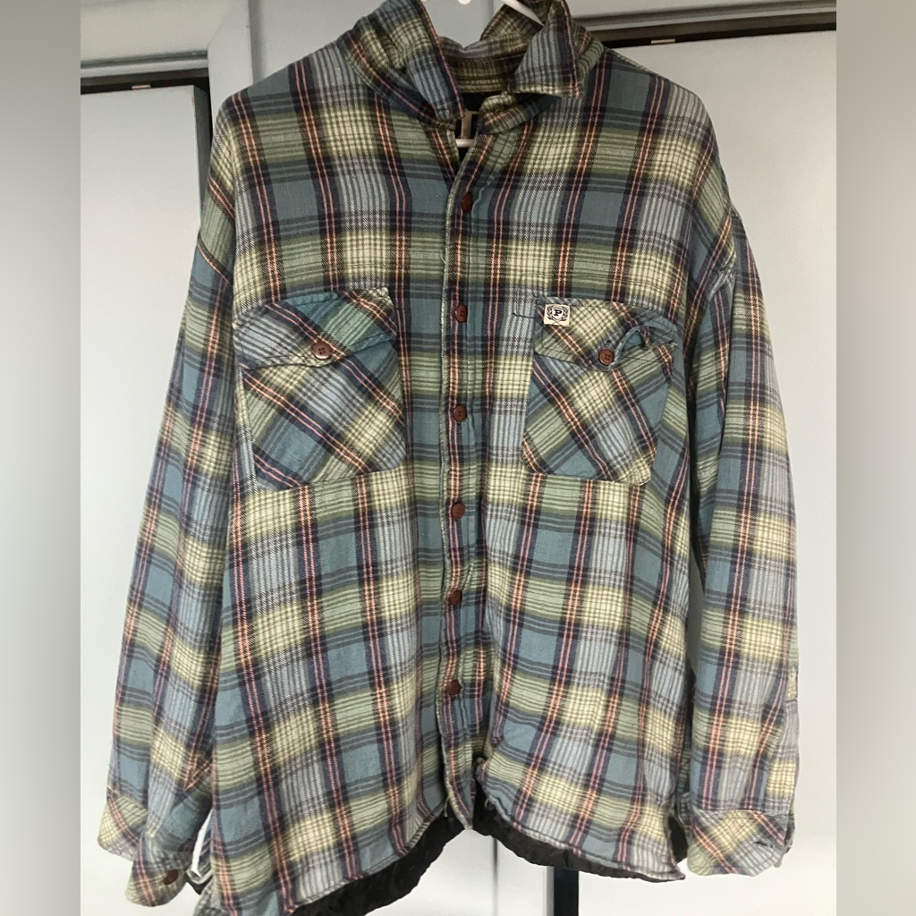 Y2k Phat Farm Streetwear Designer Brand Flannel Winter Jacket Size Xl